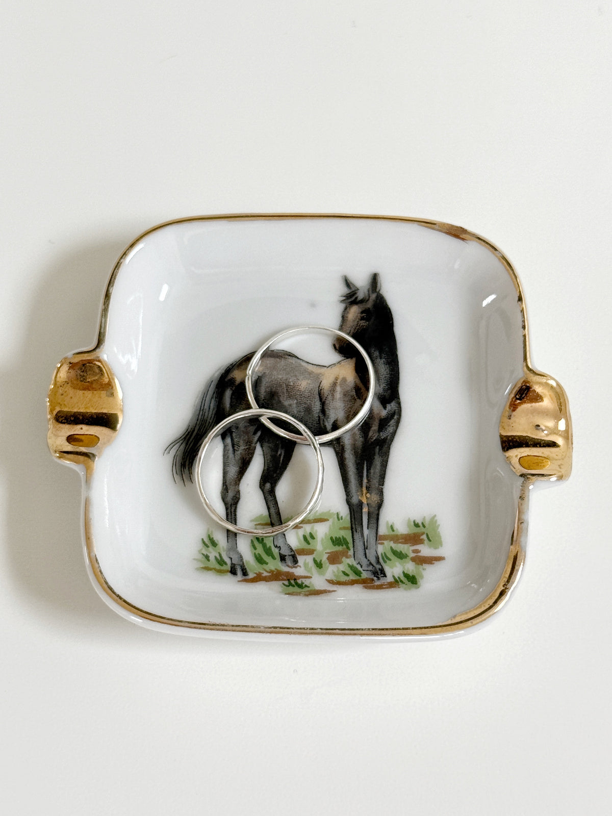 Vintage Horse Ring Dish