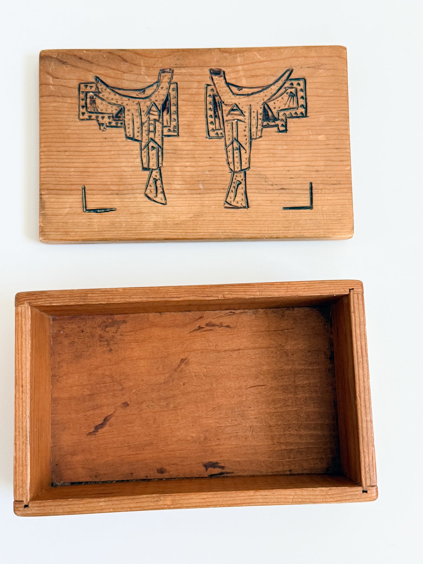 Vintage Western Trinket Box