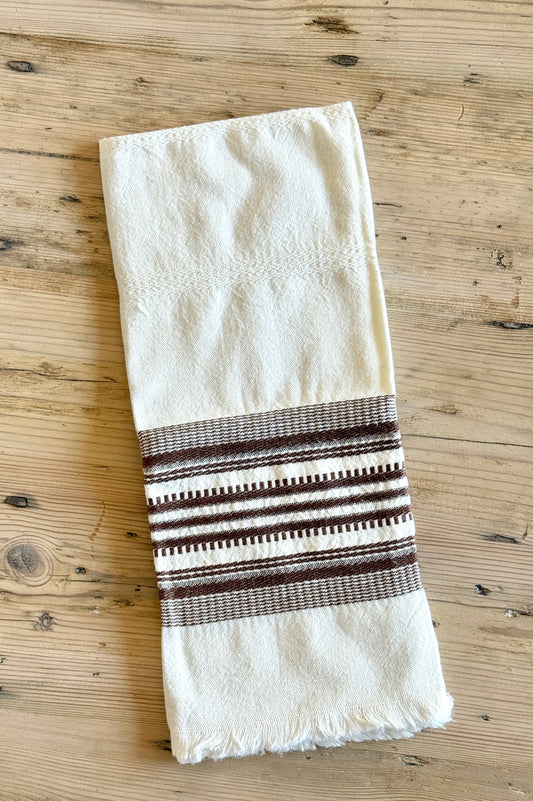 Espresso Stripe Tea Towel