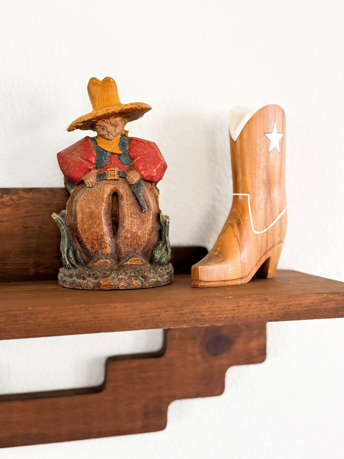 Vintage Single Cowboy Bookend