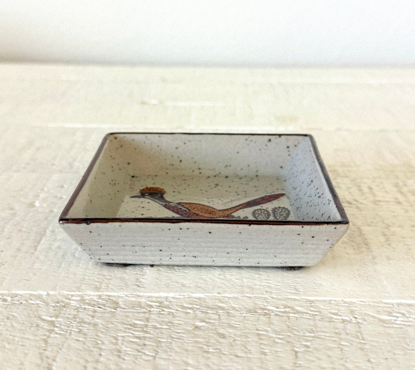 Vintage Roadrunner Ring Dish (Square)