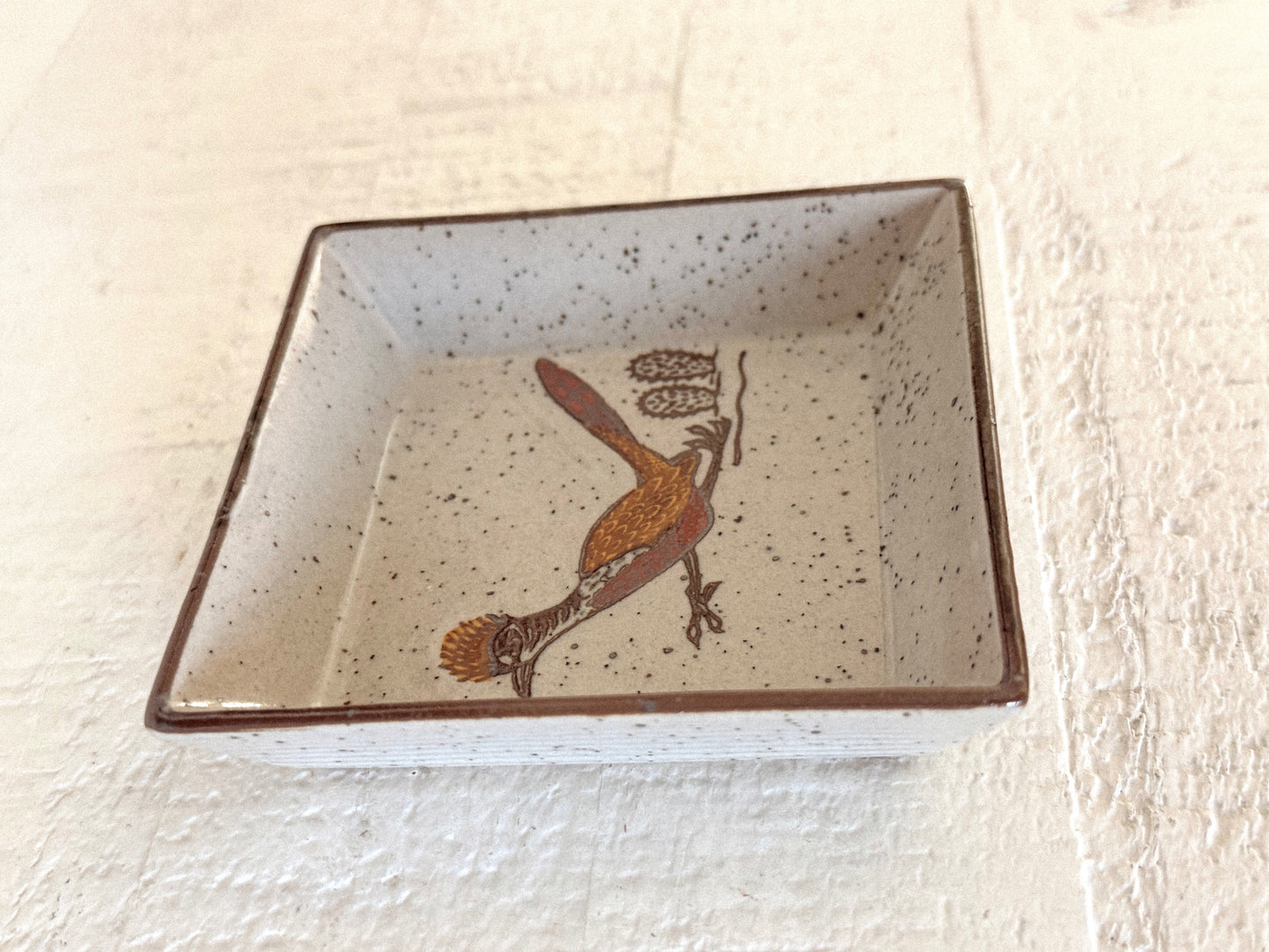 Vintage Roadrunner Ring Dish (Square)