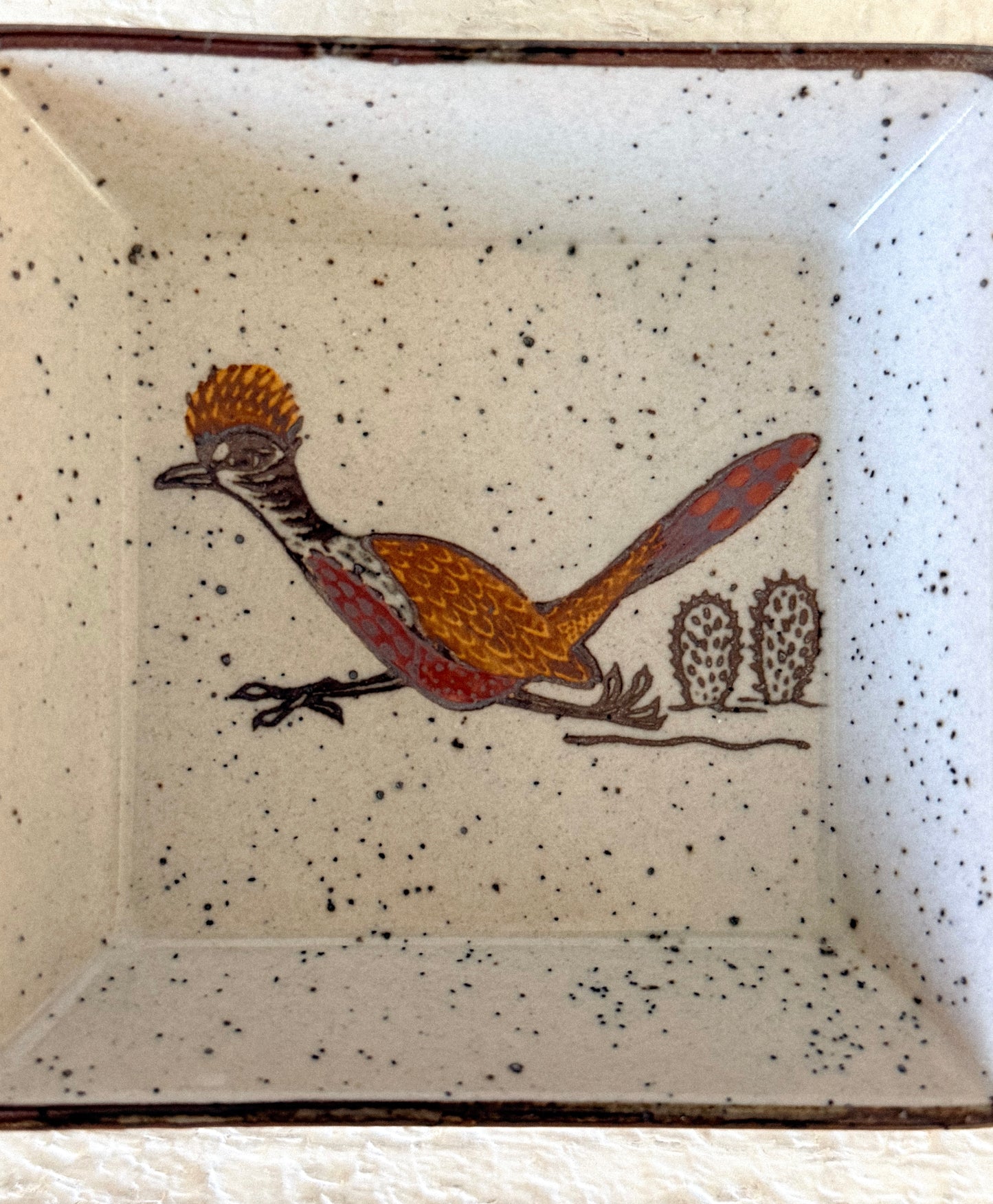 Vintage Roadrunner Ring Dish (Square)