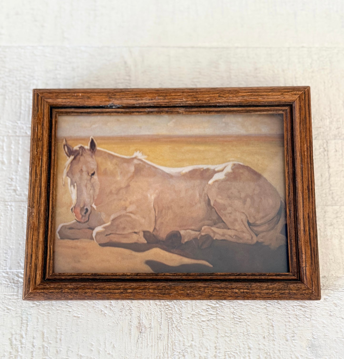 Vintage Framed Horse Picture