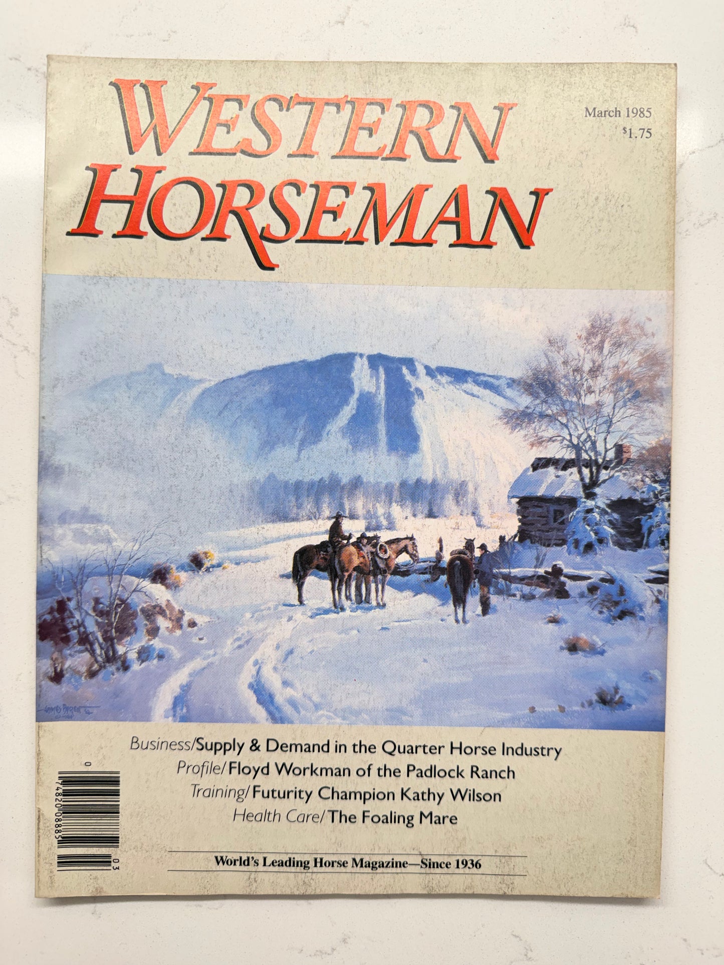 Vintage Western Horseman Magazine 1985