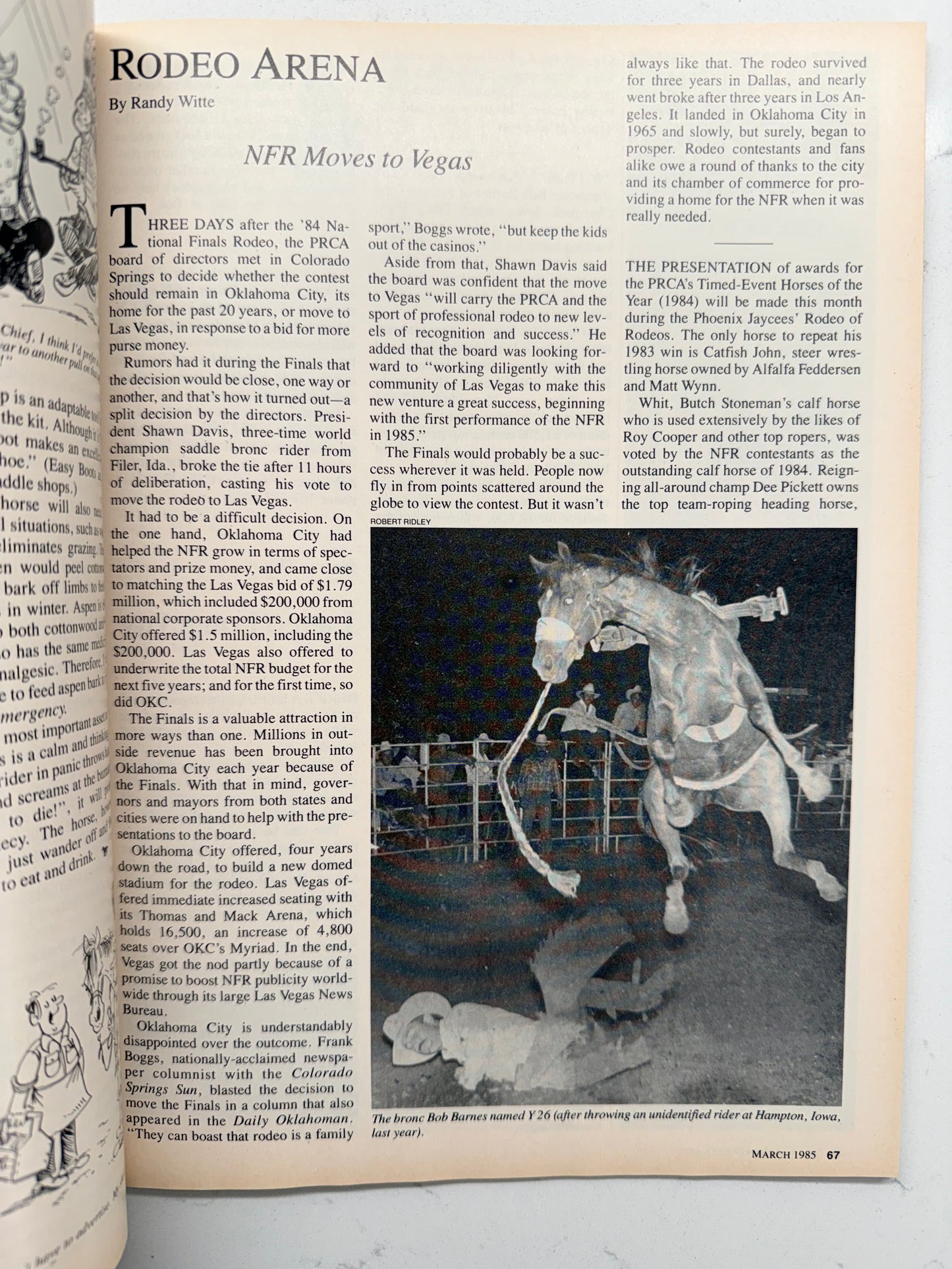Vintage Western Horseman Magazine 1985