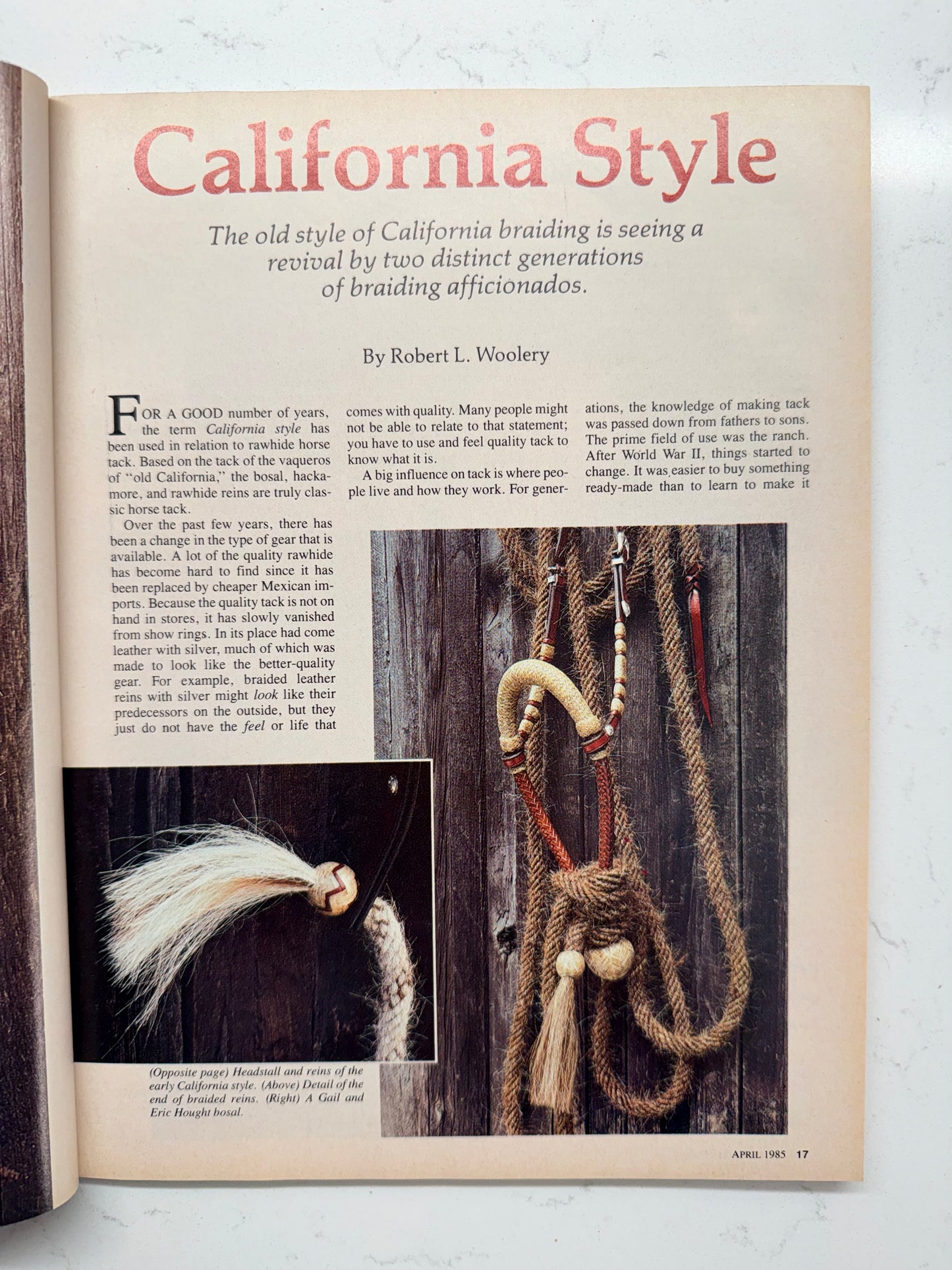 Vintage Western Horseman Magazine 1985