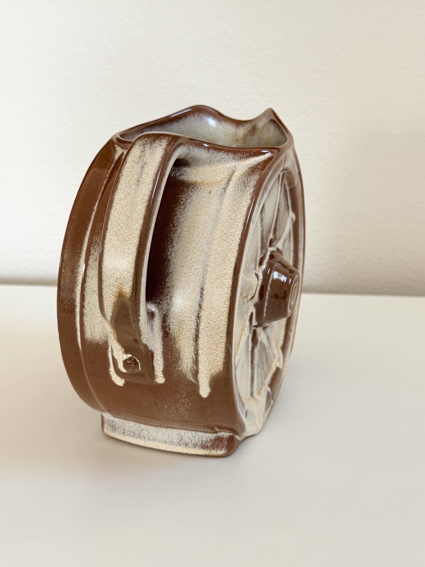 Vintage Frankoma Wagon Wheel Pitcher
