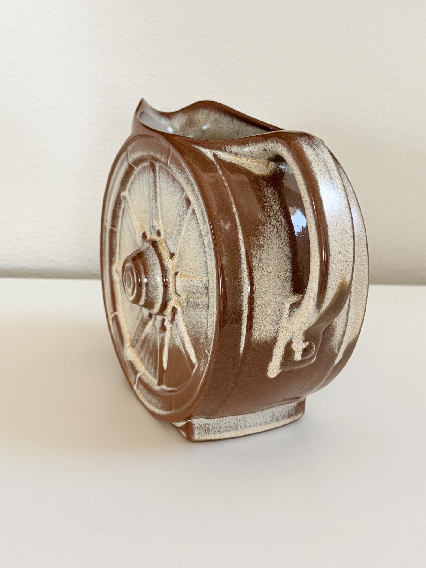 Vintage Frankoma Wagon Wheel Pitcher