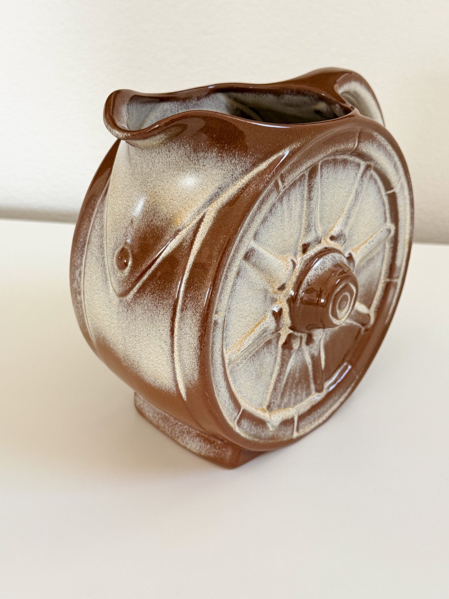 Vintage Frankoma Wagon Wheel Pitcher