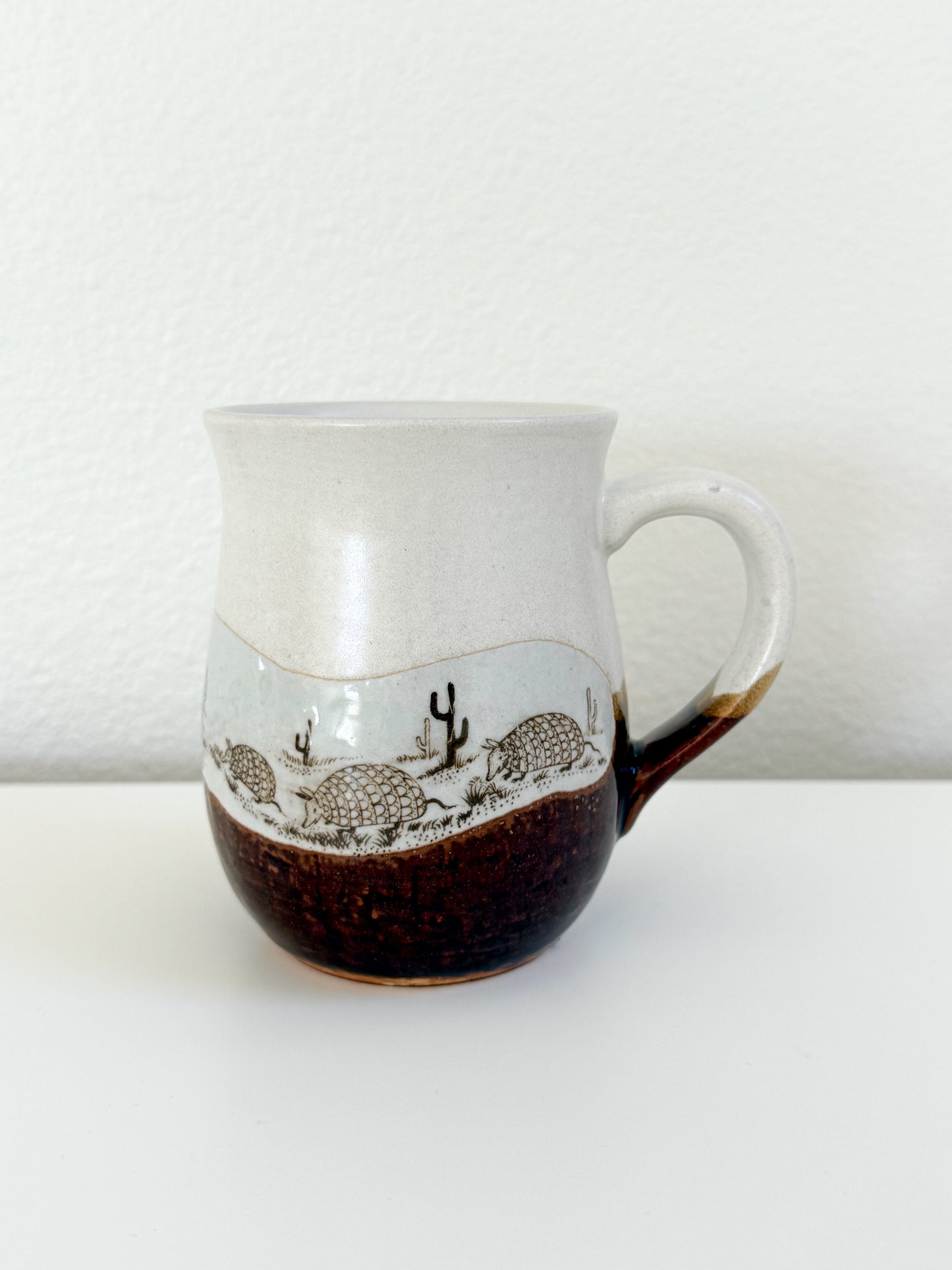 Vintage Stoneware Armadillo Mug