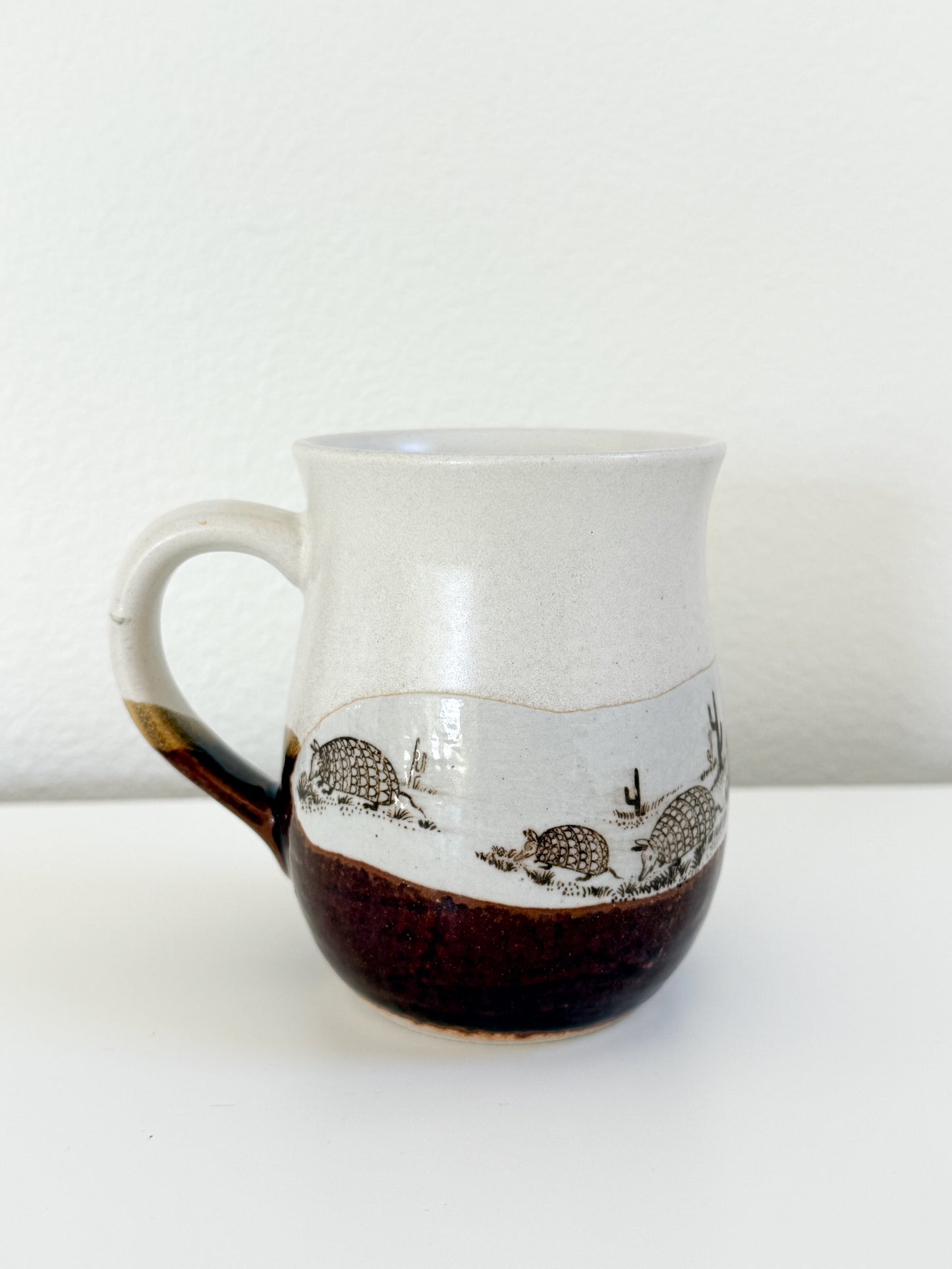Vintage Stoneware Armadillo Mug