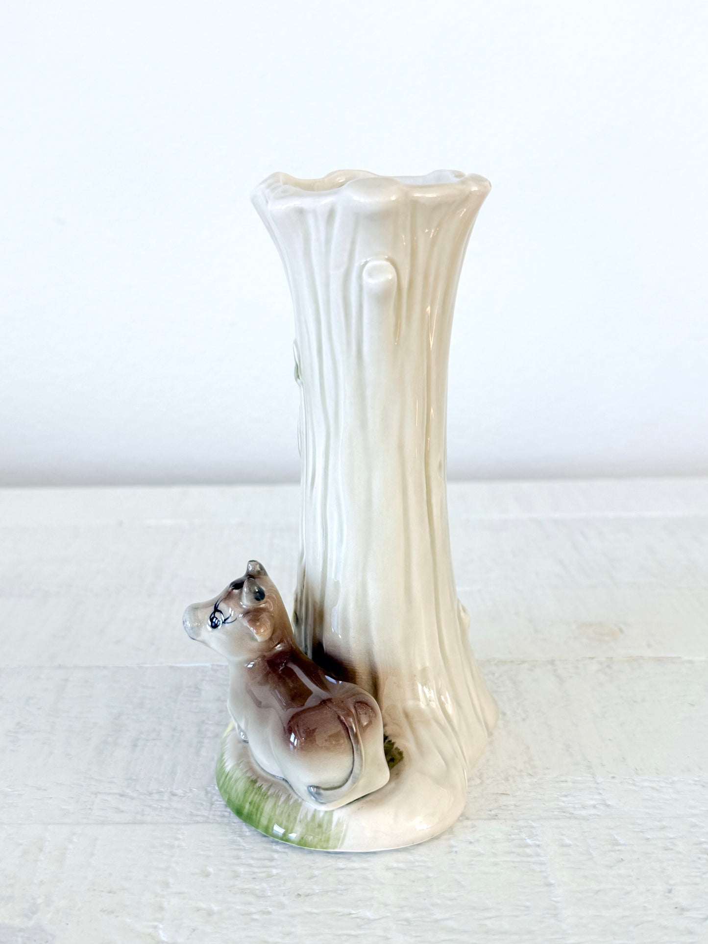 Vintage Cow Bud Vase