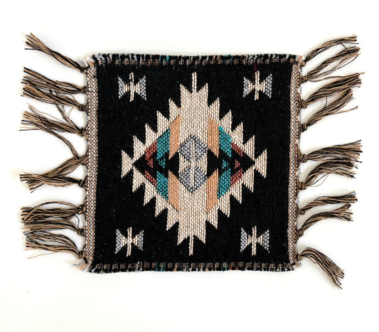 Woven Cotton Aztec Coaster