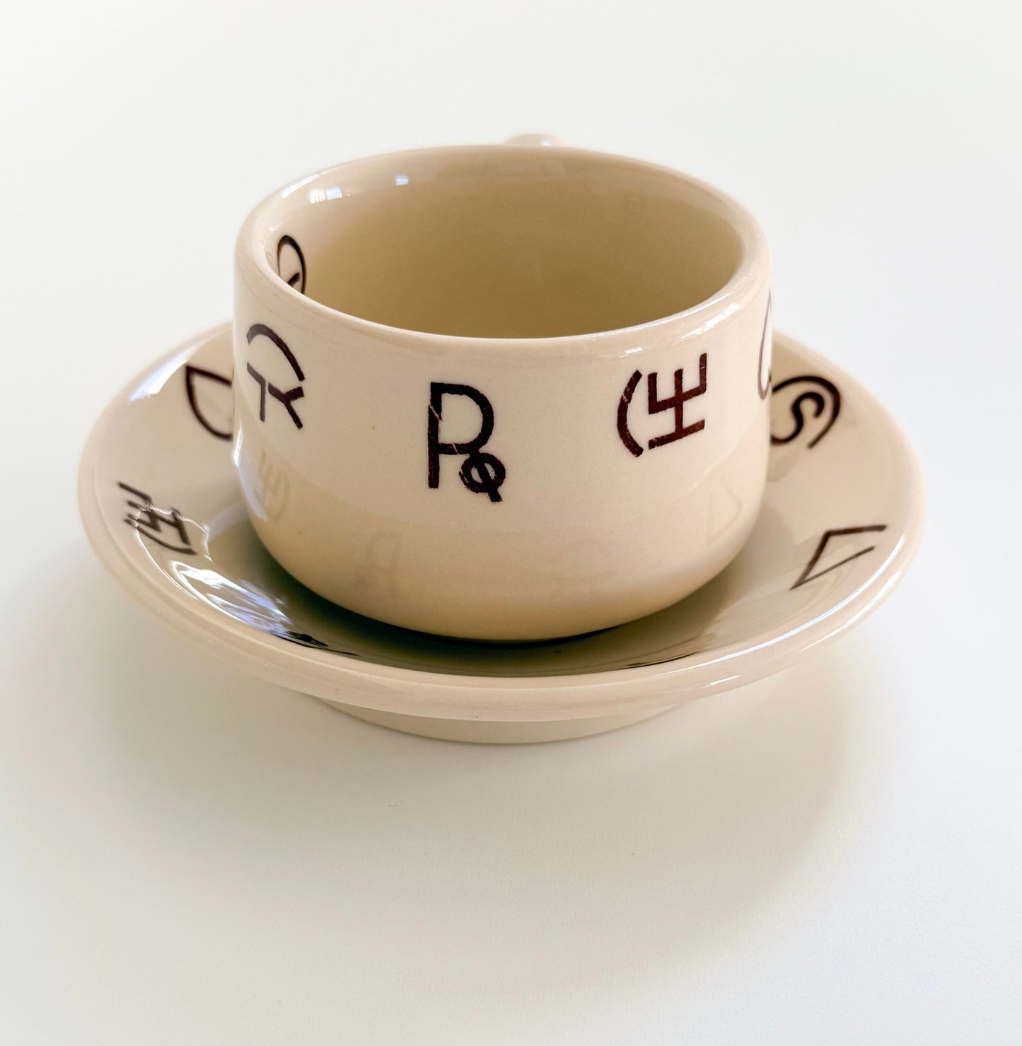 Vintage Dude Rancher Lodge Cup & Saucer