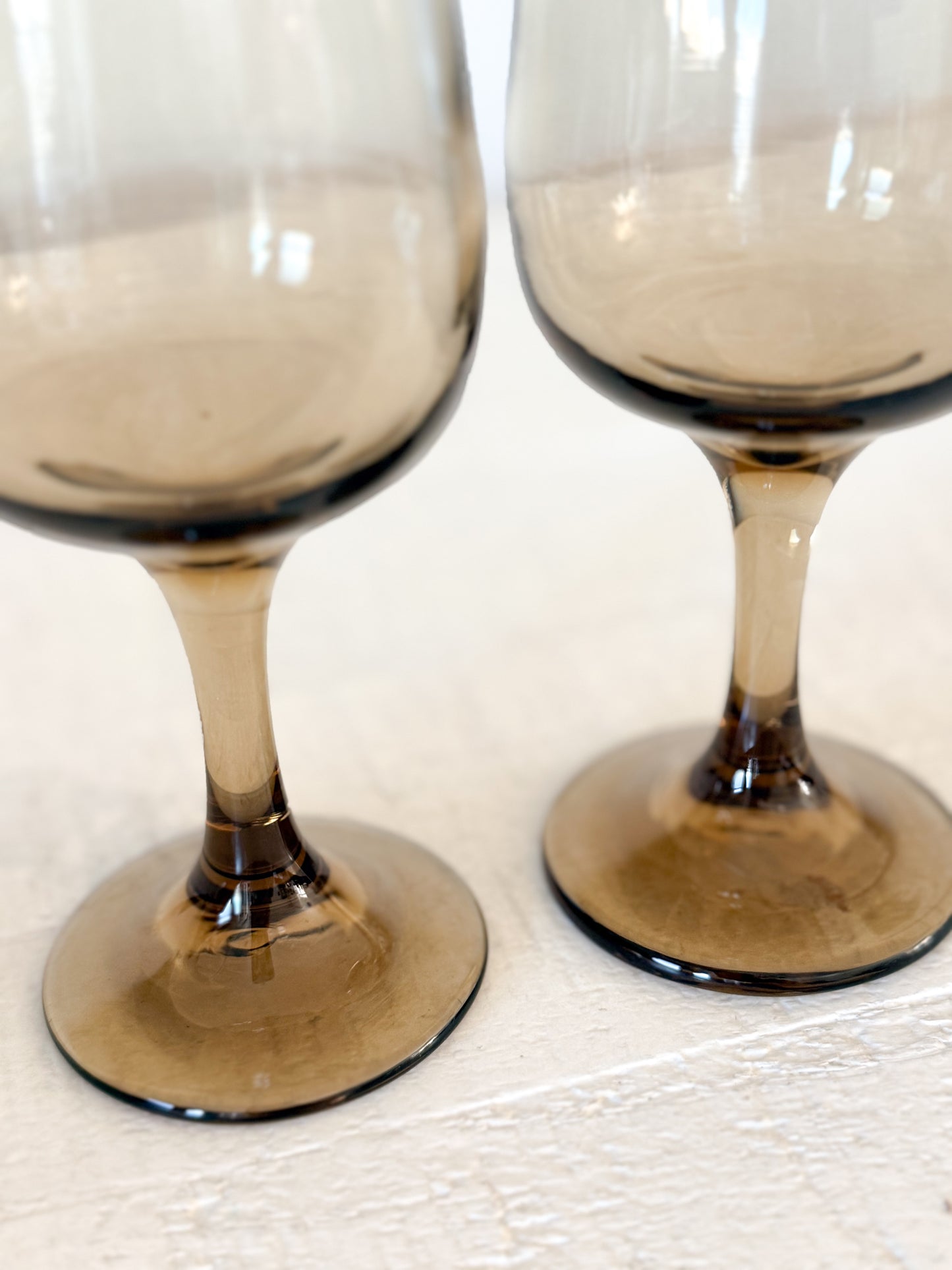 Vintage Tulip Wine Glasses