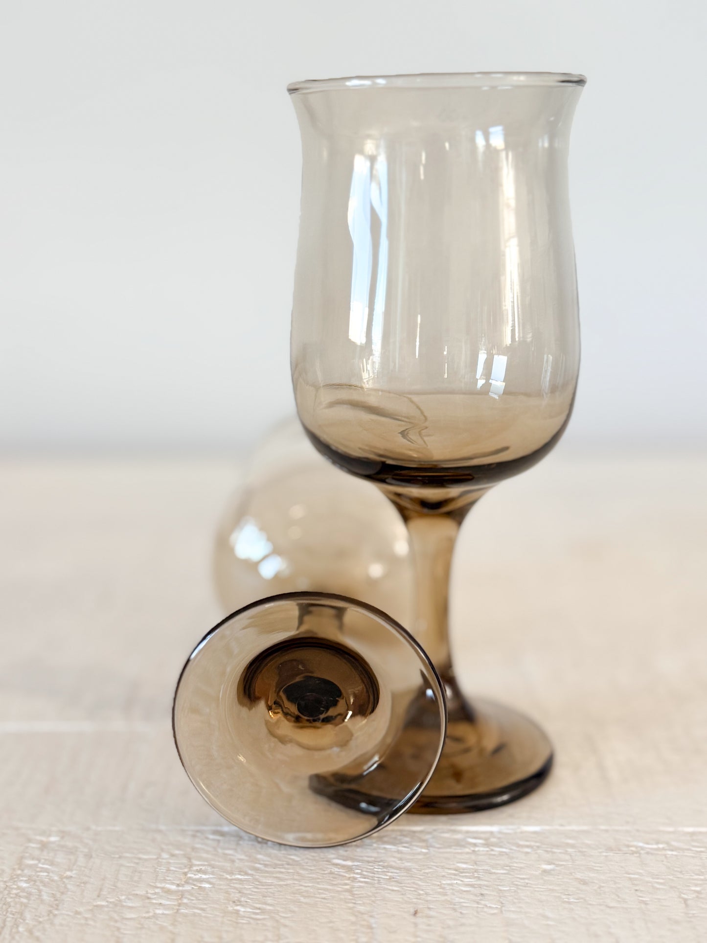 Vintage Tulip Wine Glasses