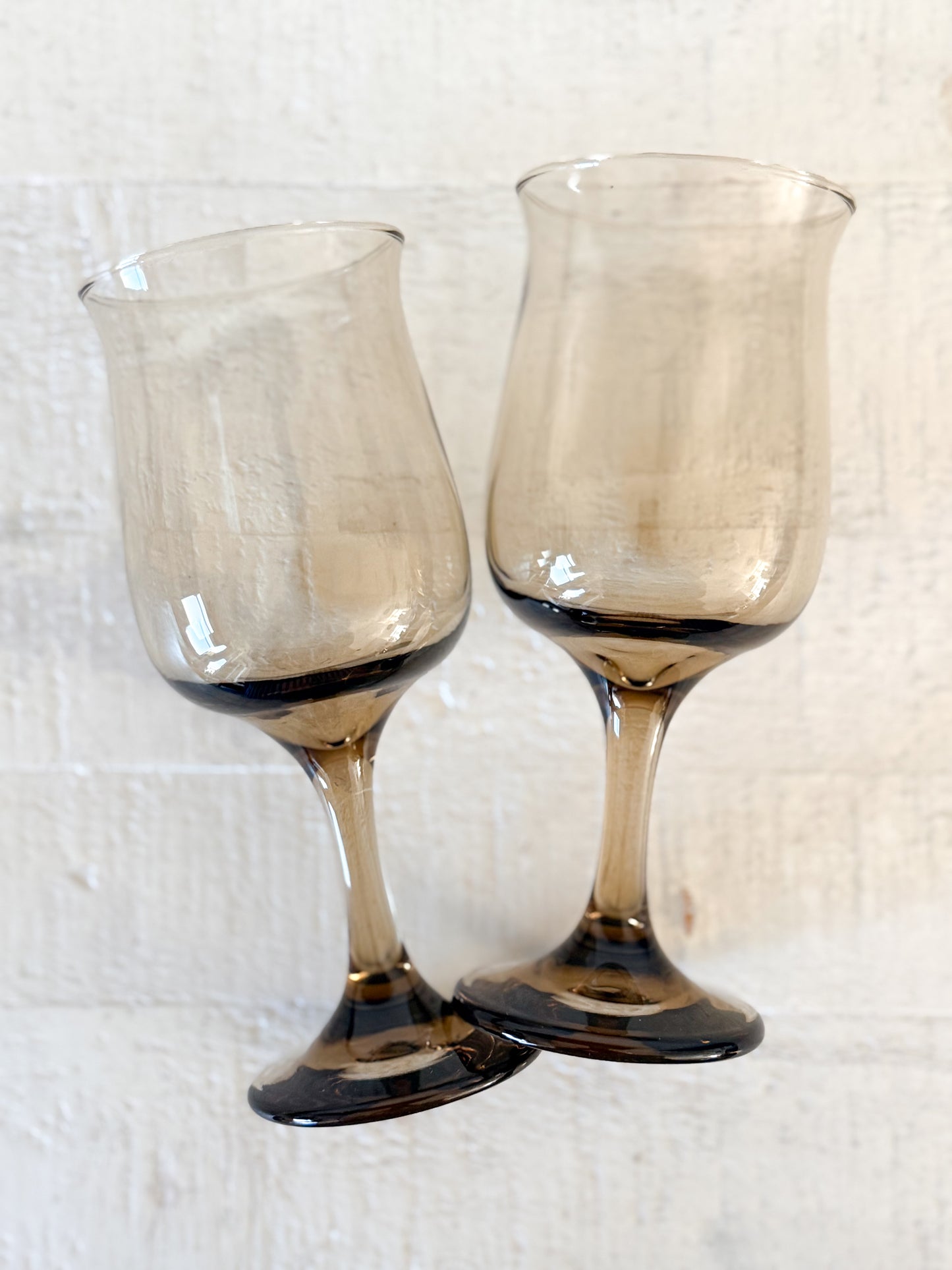 Vintage Tulip Wine Glasses
