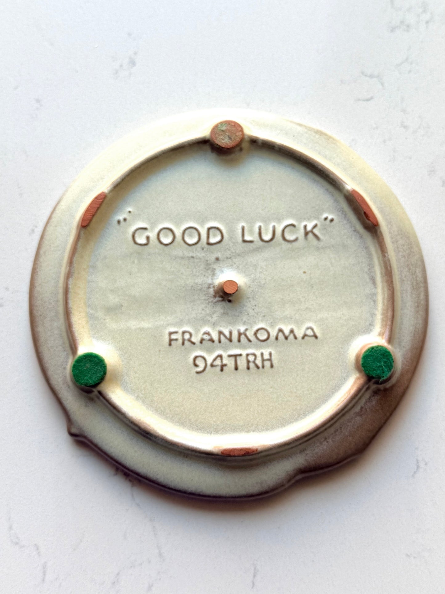 Vintage Frankoma Horseshoe Trivet | Western Pottery Hot Plate