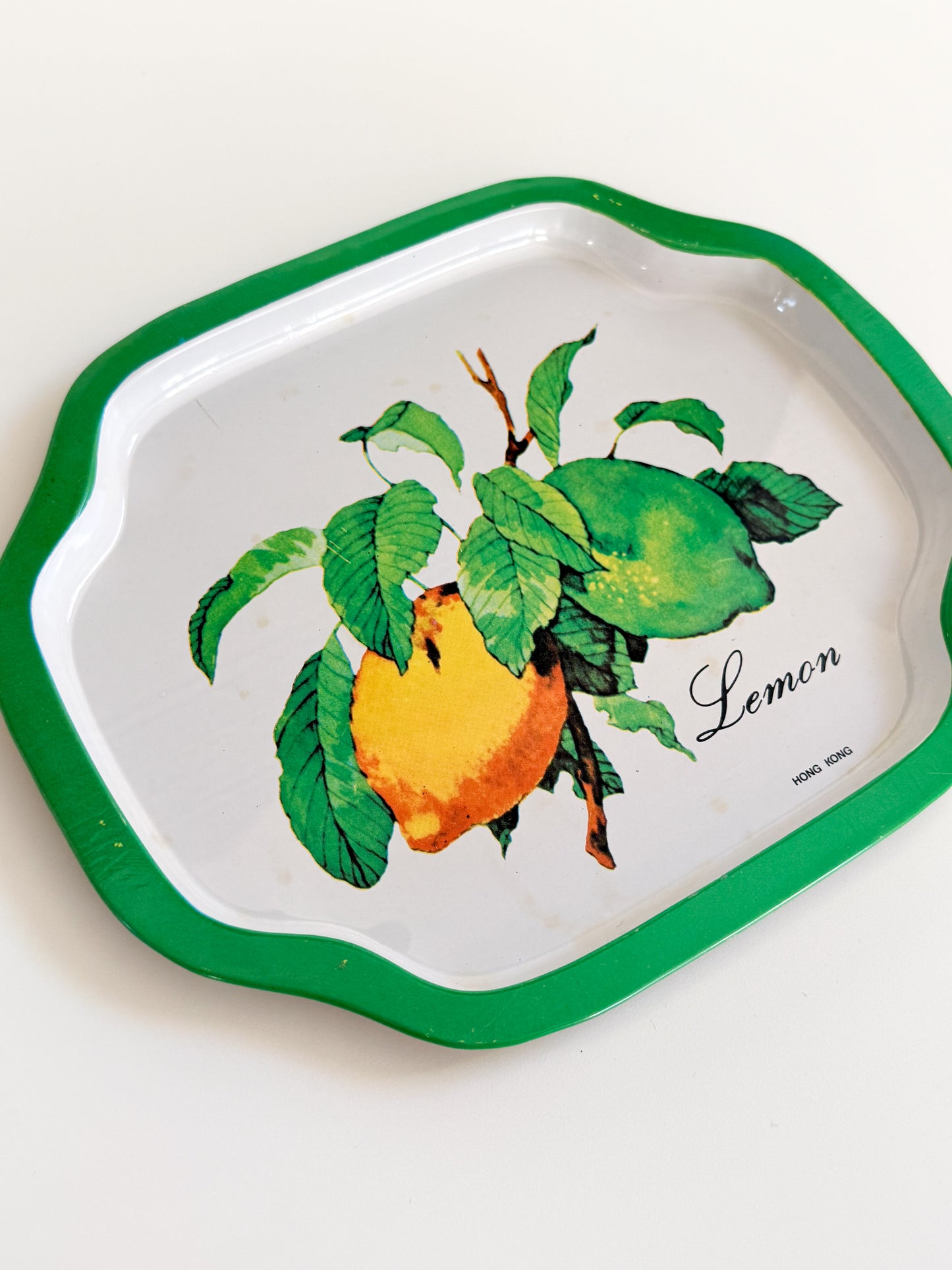 Vintage Lemon Tin Tray