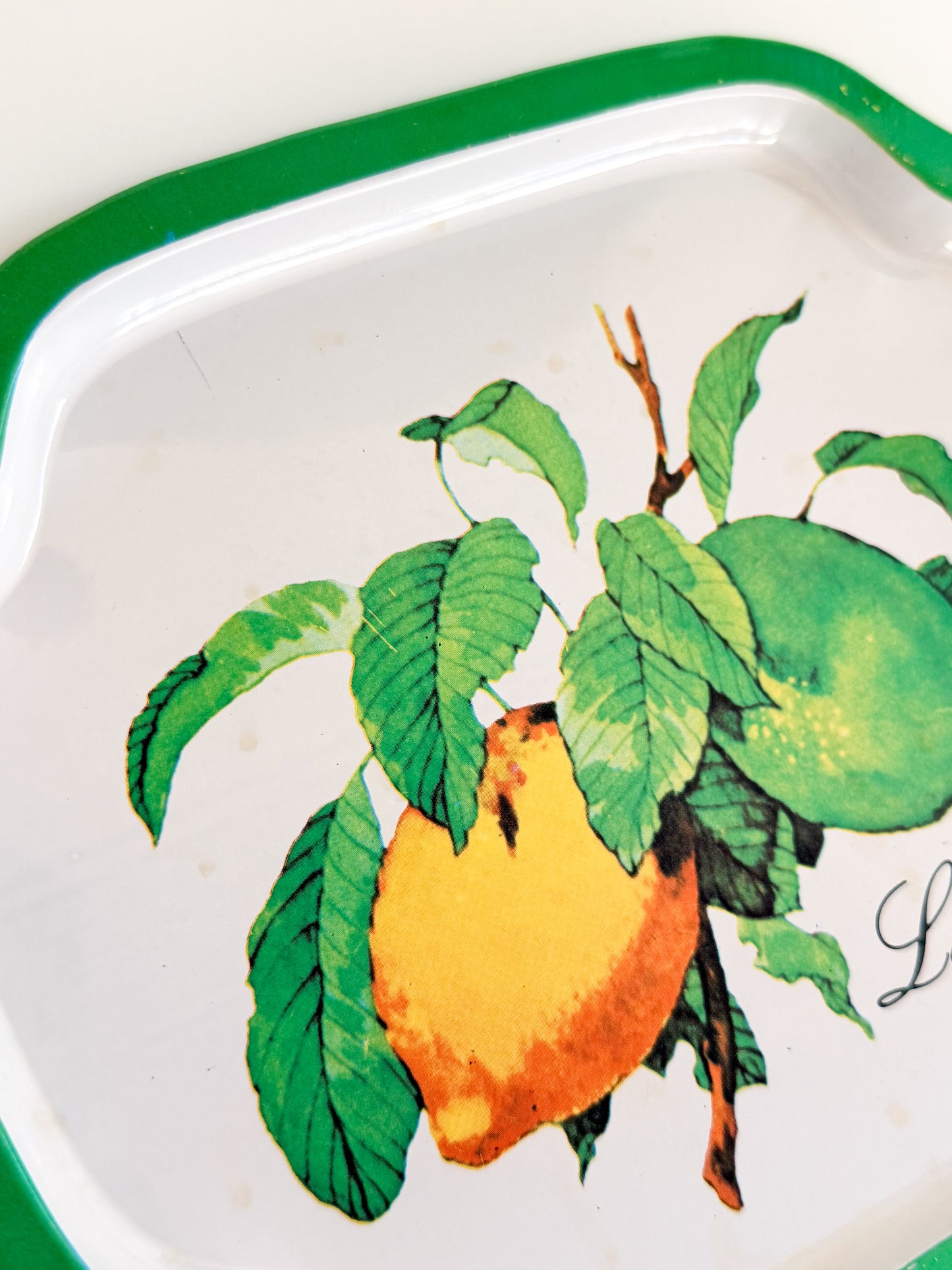 Vintage Lemon Tin Tray