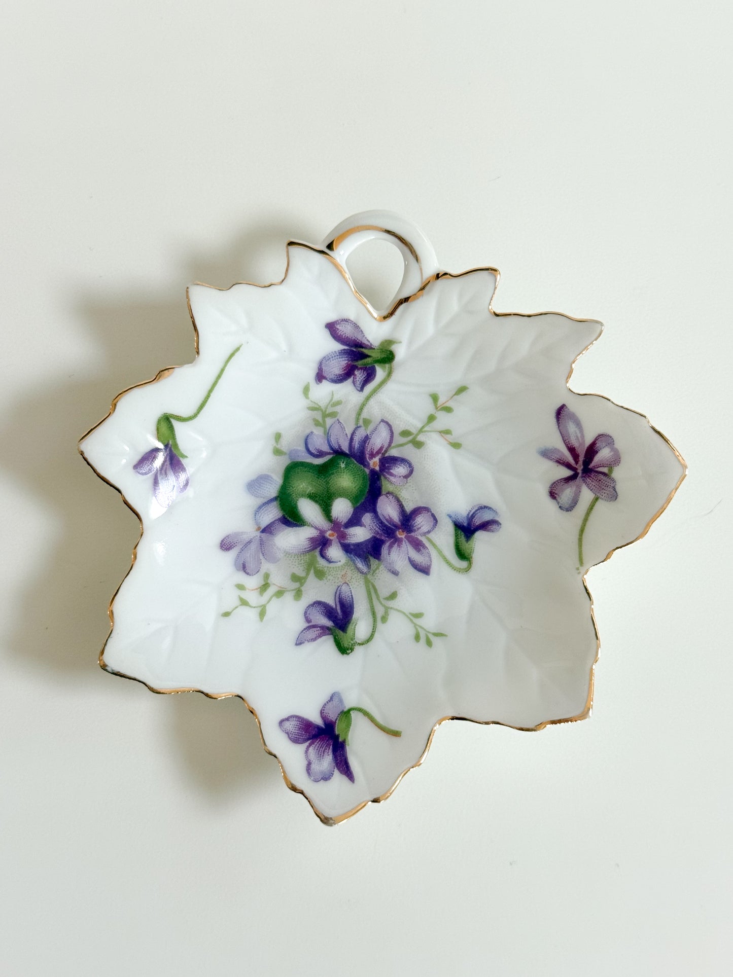 Vintage Floral Trinket Dish