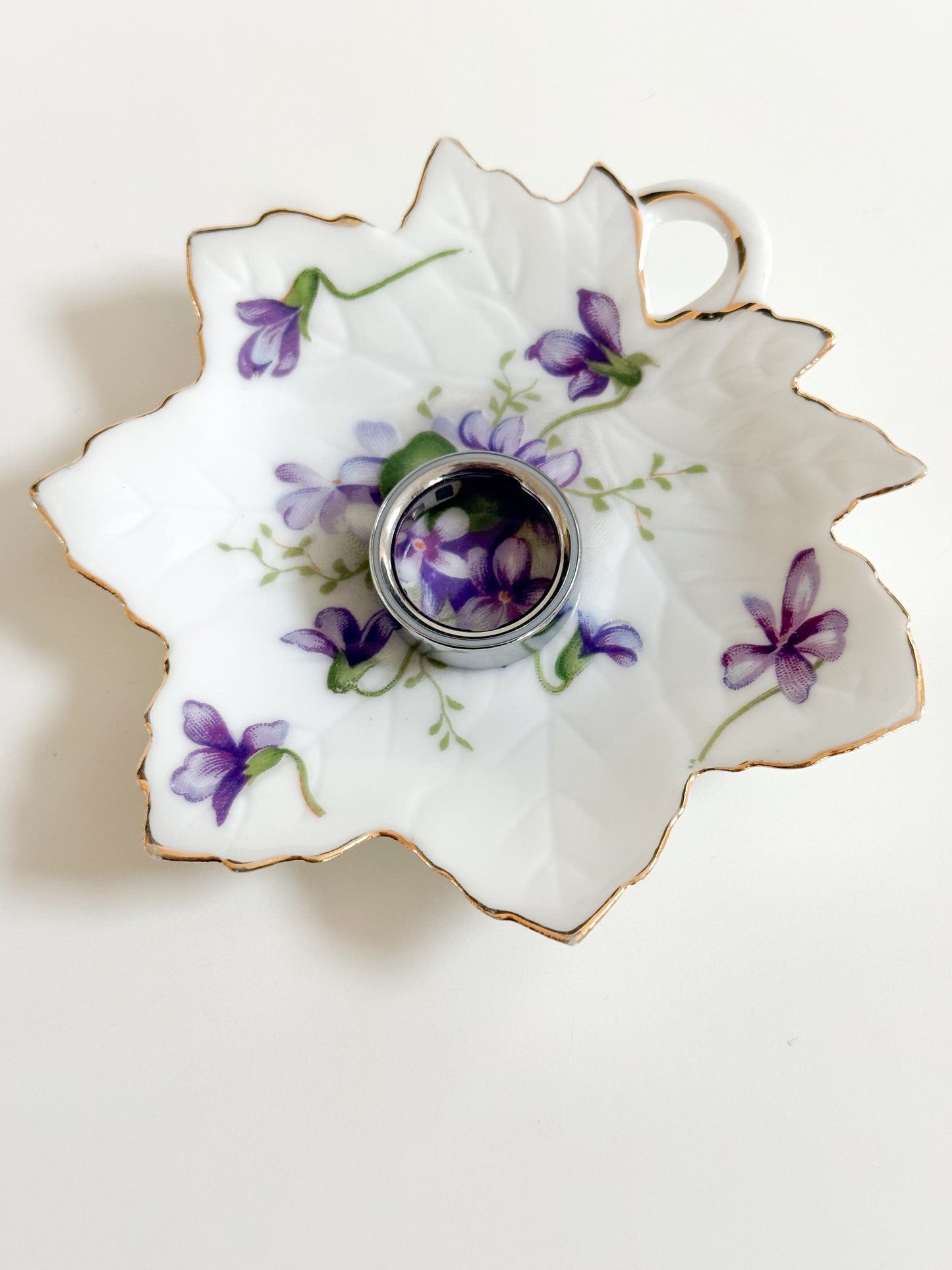 Vintage Floral Trinket Dish
