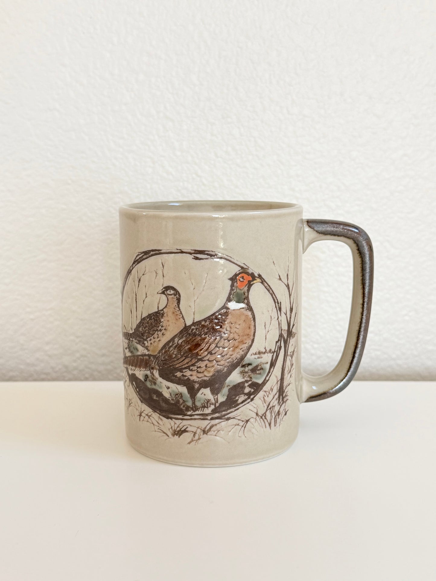Vintage Pheasant Mug | Otagiri Stoneware Mug