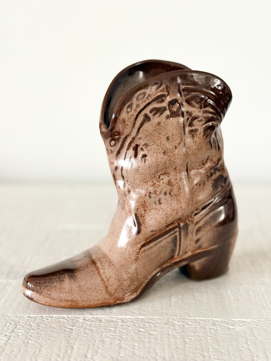 Vintage Frankoma Boot Vase (Larger size)