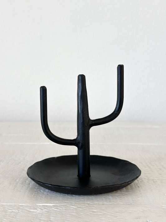 Black Cactus Ring Dish