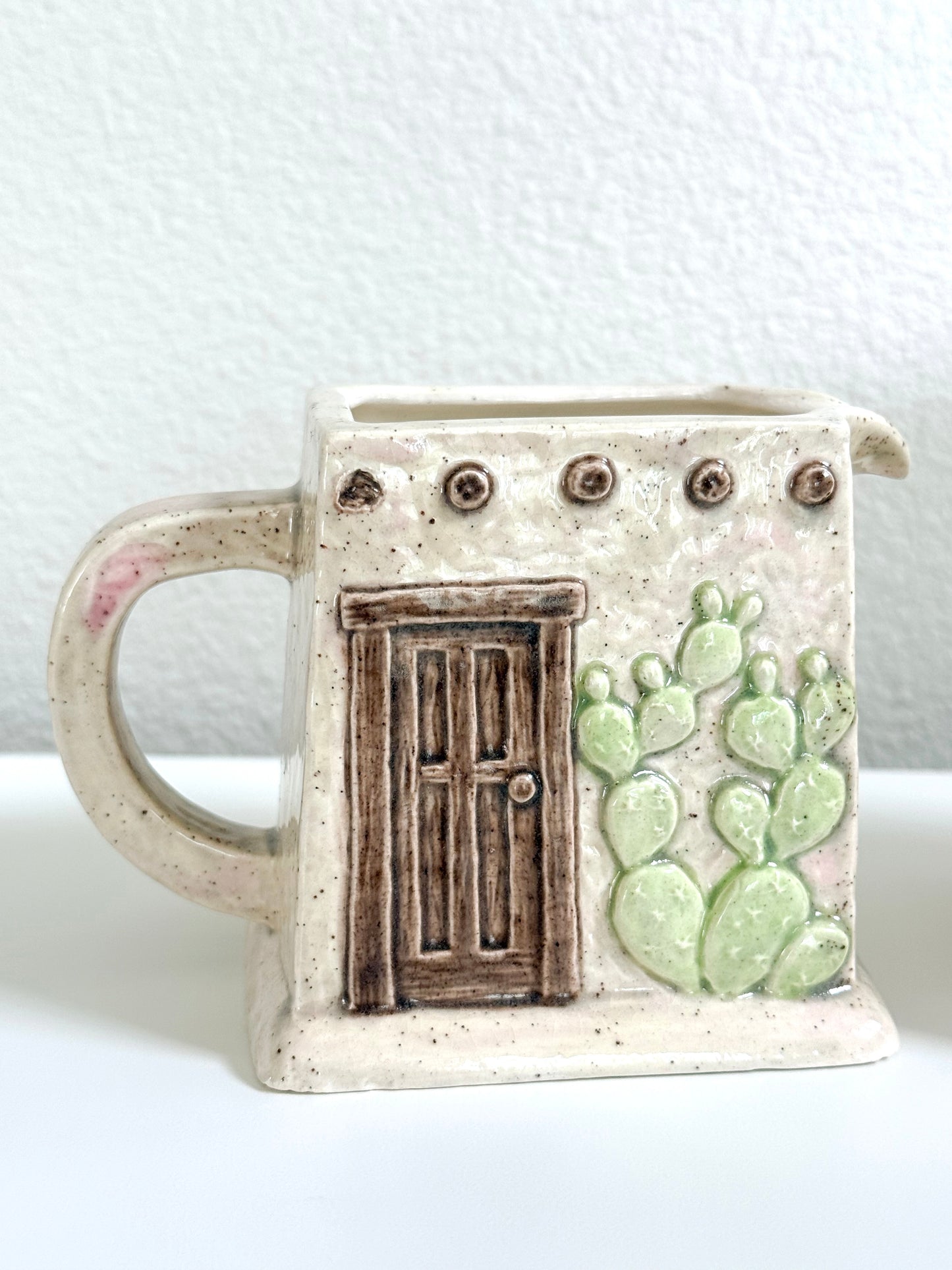Vintage Southwest Adobe Cream and Sugar Set