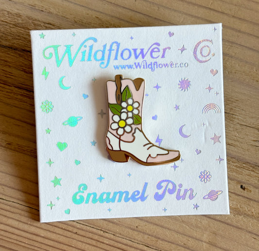 Daisy Cowgirl Boot Pin