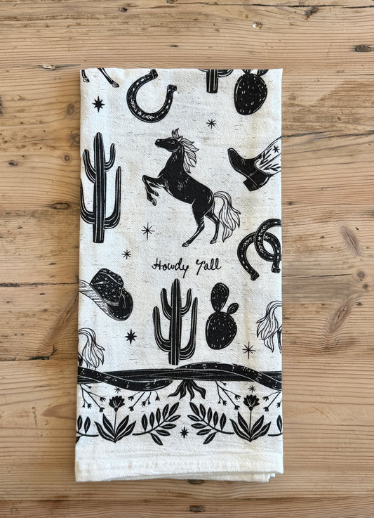 Howdy Tea Towel