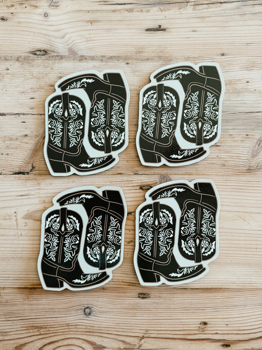 Cowboy Boot Coasters