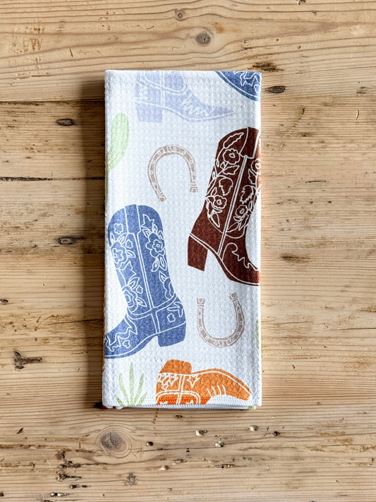 Boot Scootin' Kitchen Towel