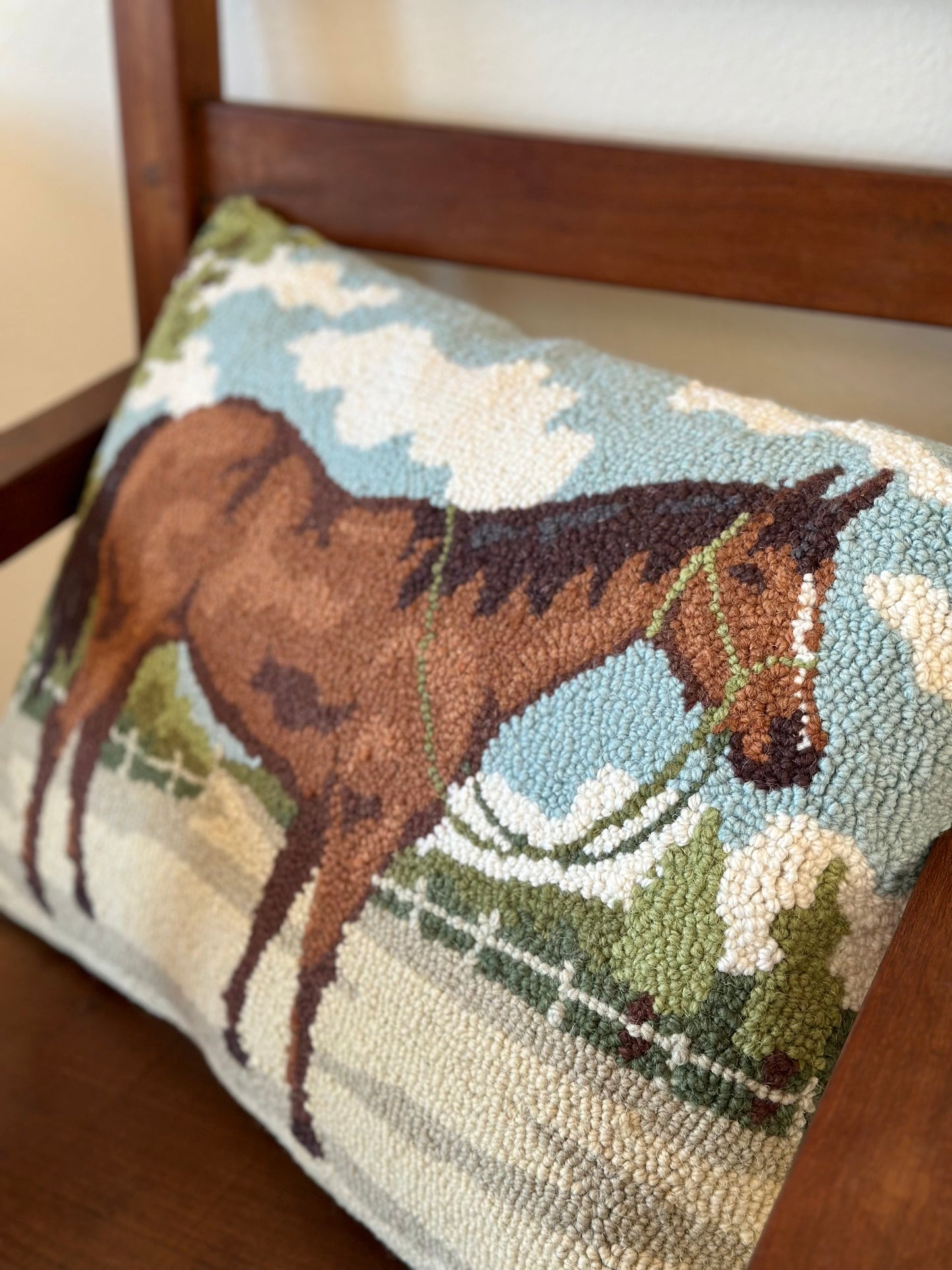 Horse Hook Pillow