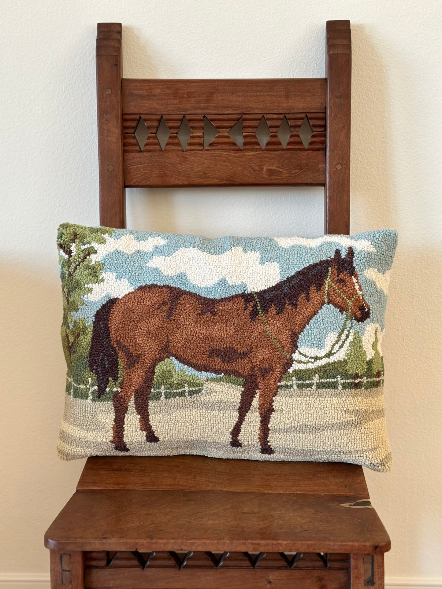 Horse Hook Pillow