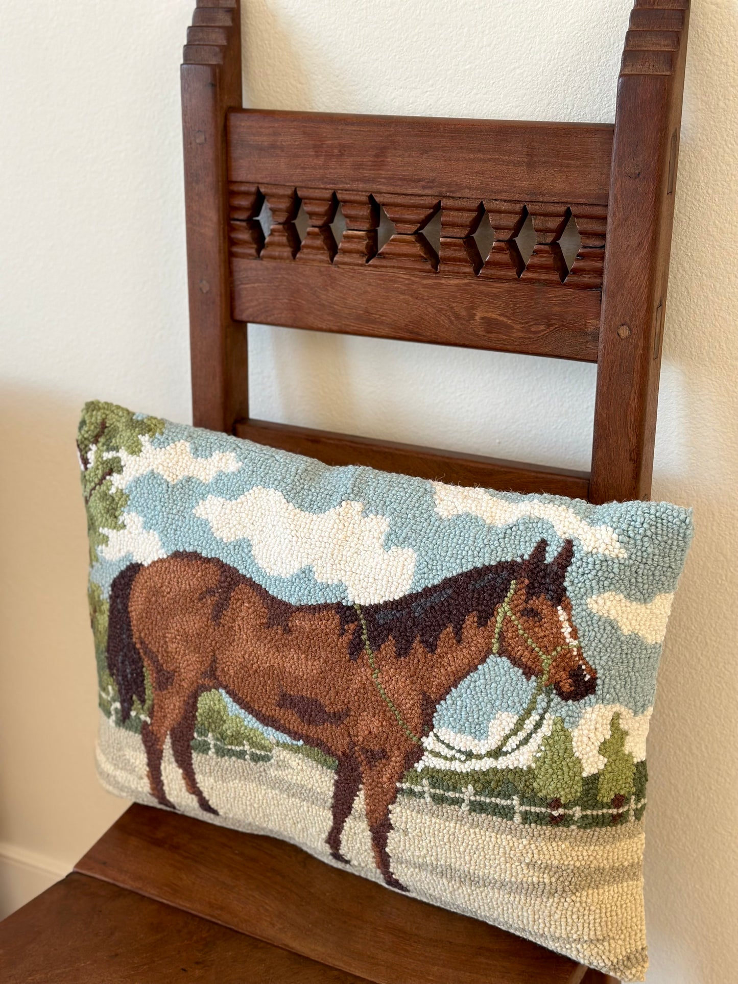 Horse Hook Pillow