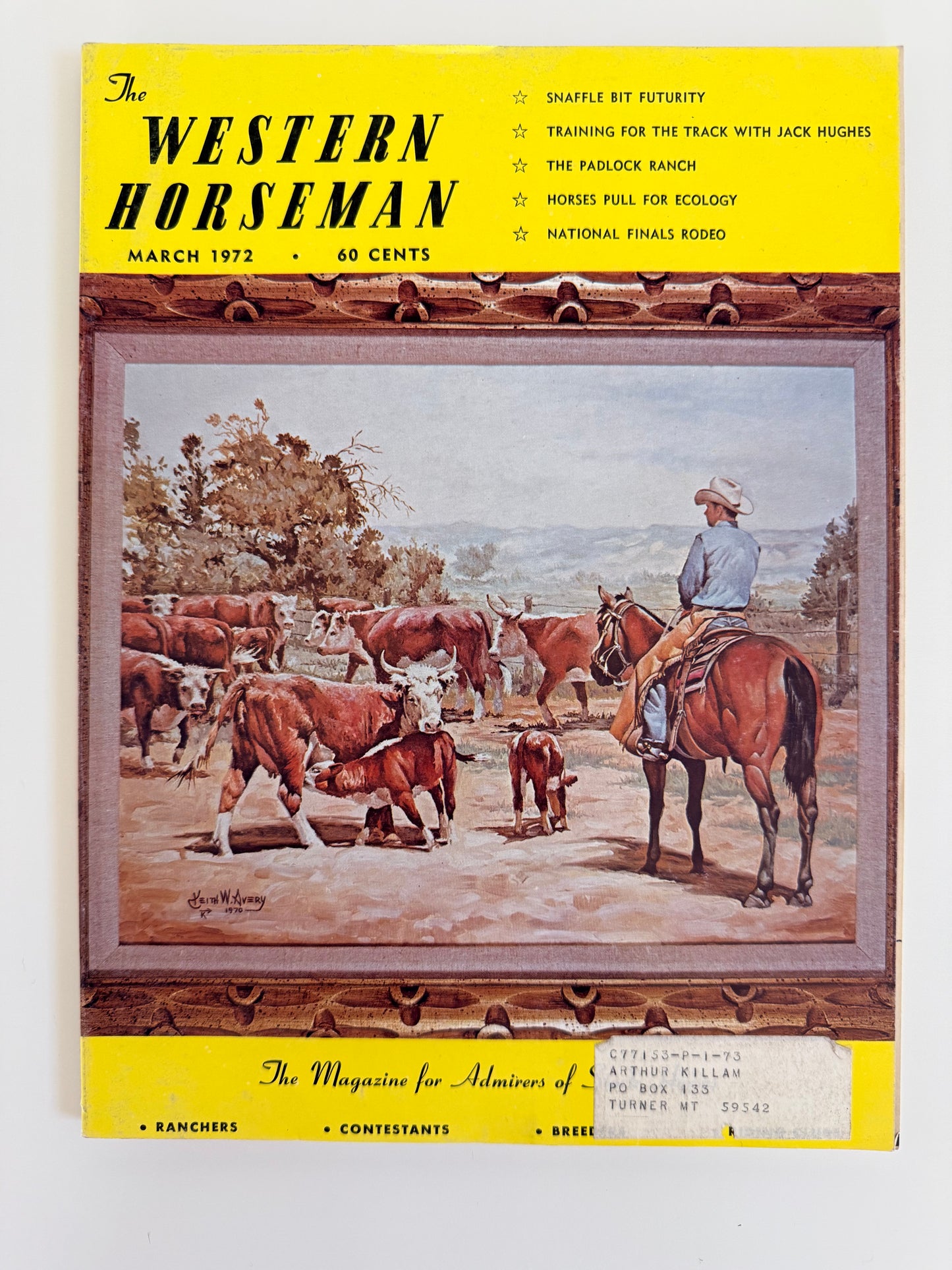 Western Horseman Magazine 1972