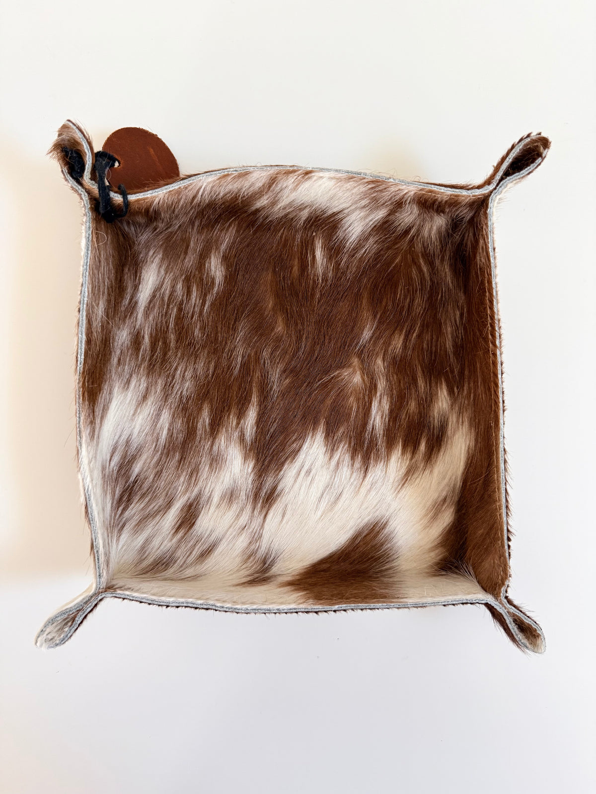 Cowhide Catchall Trays