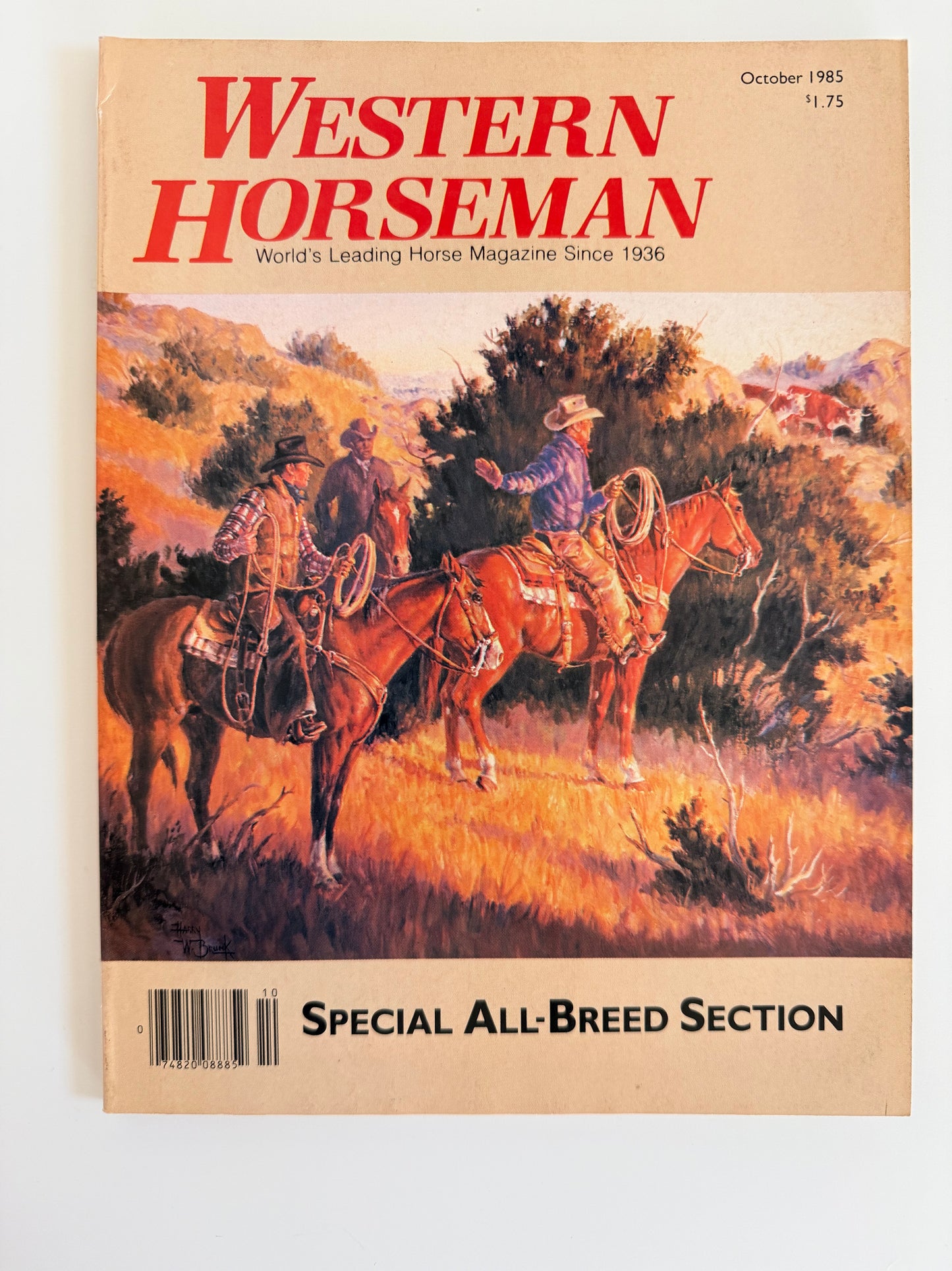Vintage Western Horseman Magazine 1985
