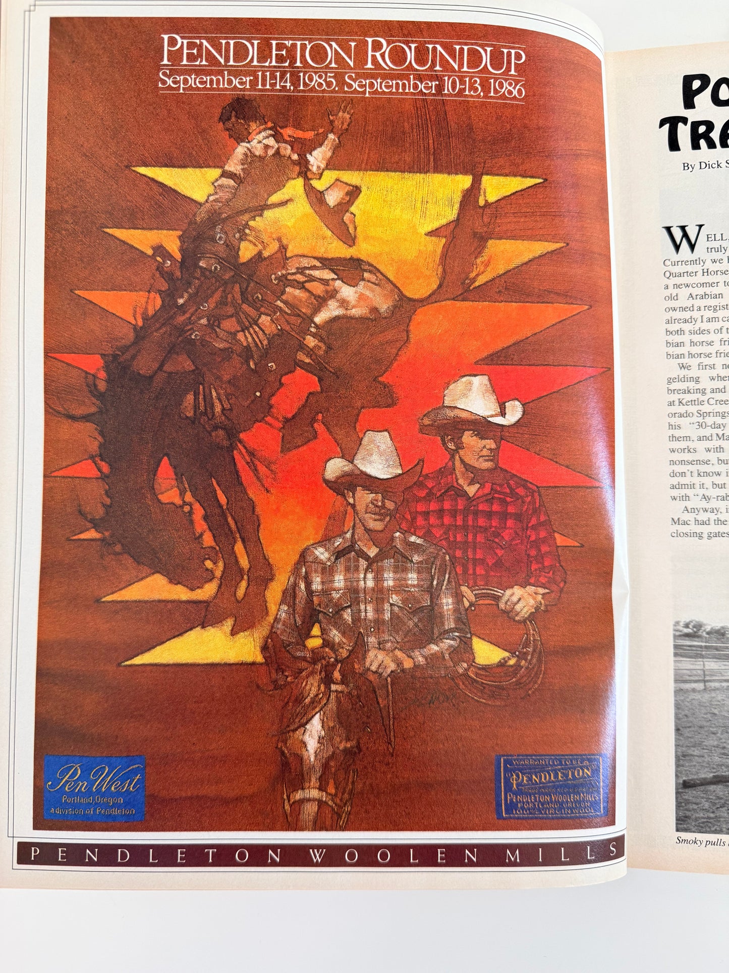 Vintage Western Horseman Magazine 1985