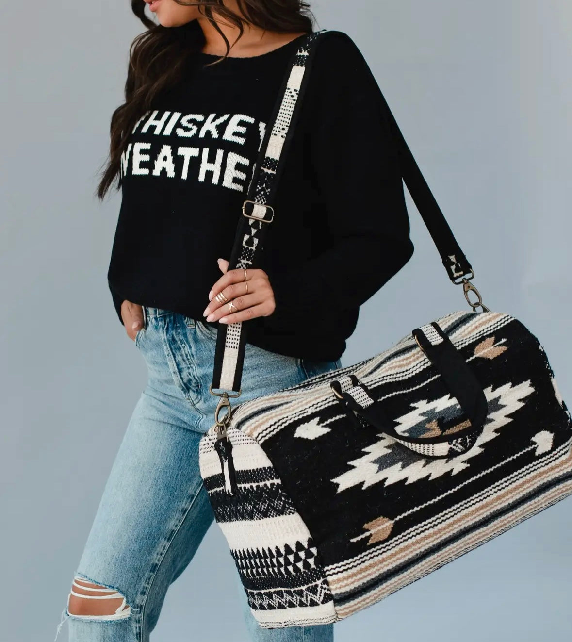 Aztec Duffle (Black Multi)