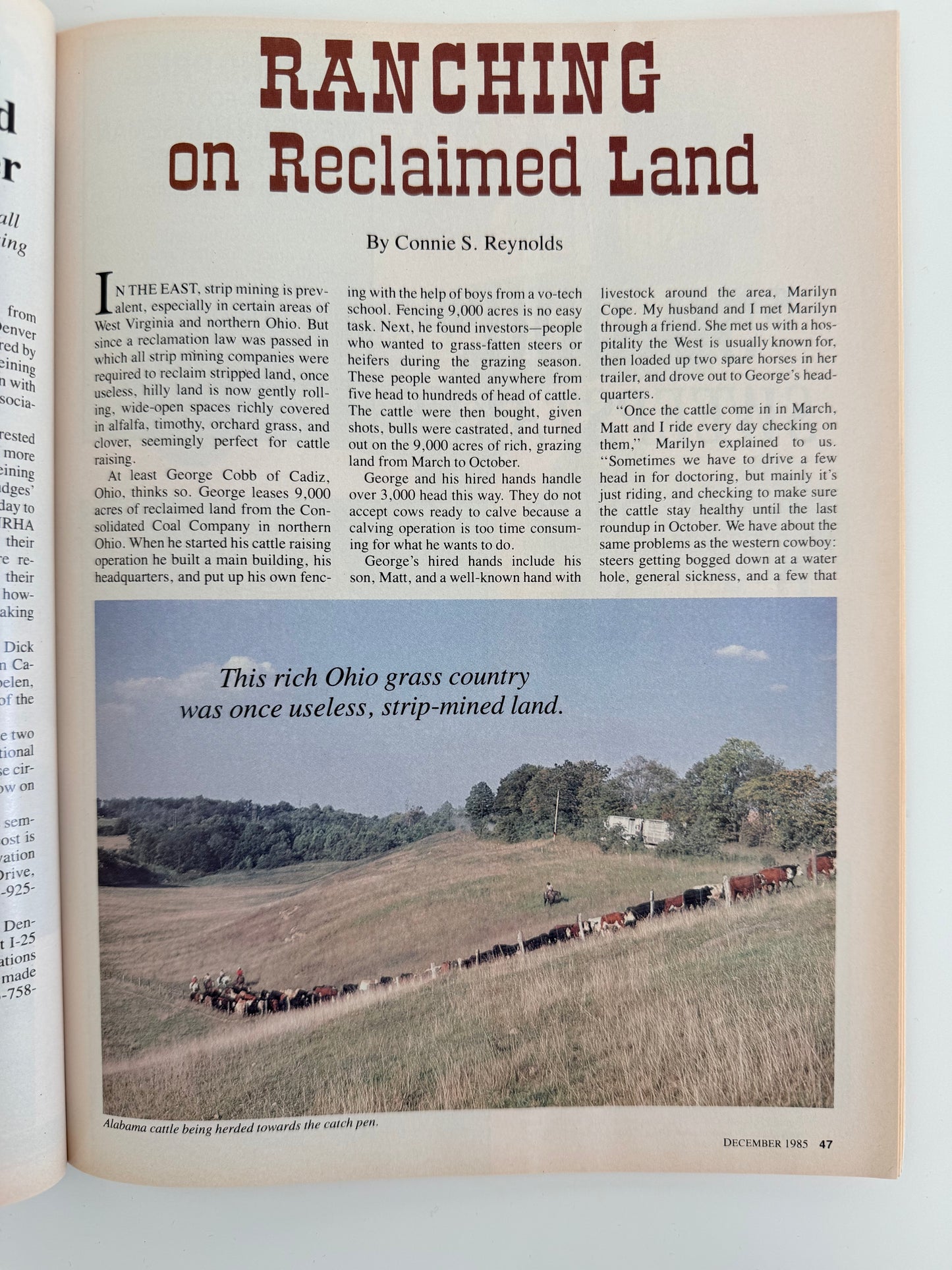 Vintage Western Horseman Magazine 1985