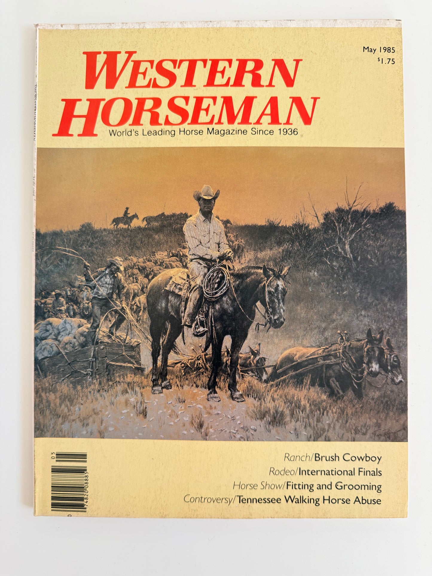 Vintage Western Horseman Magazine 1985