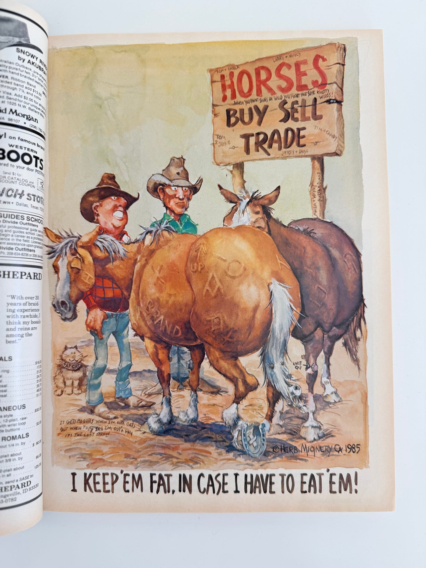 Vintage Western Horseman Magazine 1985