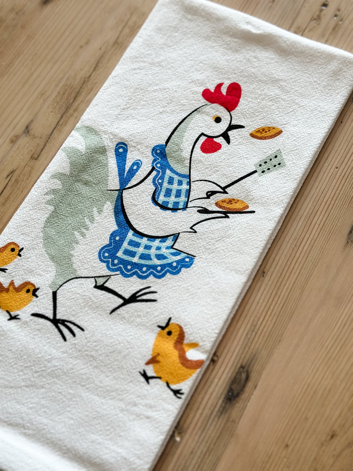 Pancake Chicken Tea Towel