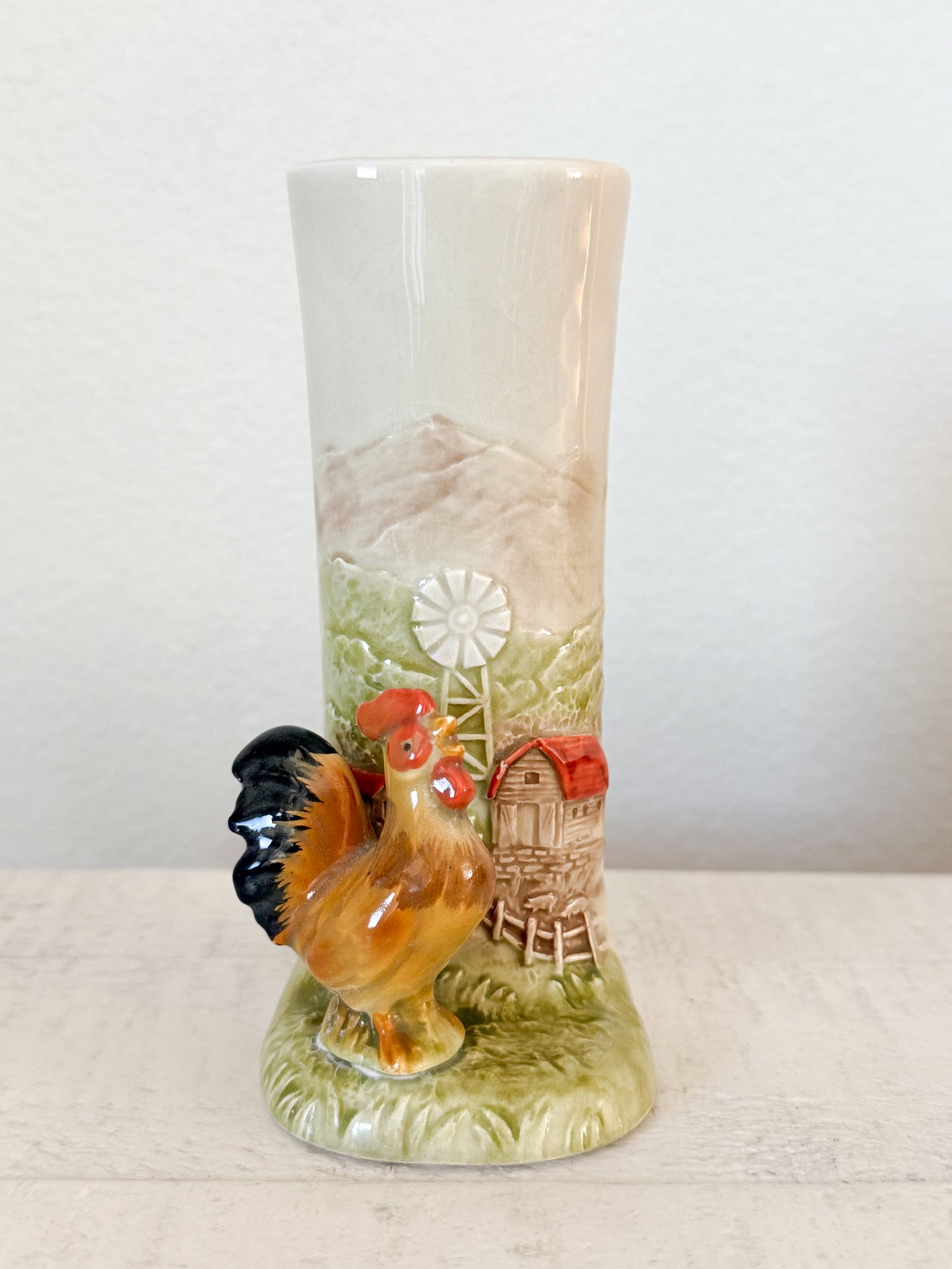 Vintage Chicken Bud Vase