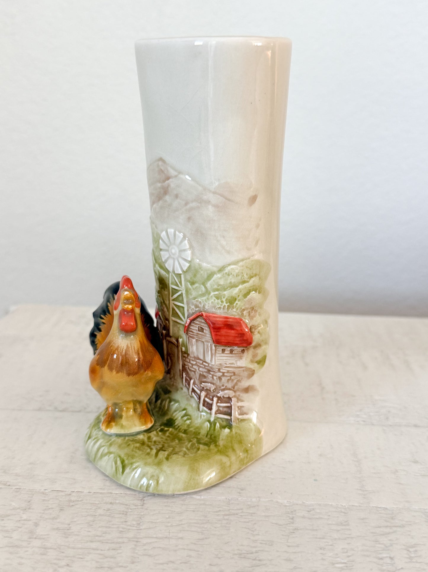 Vintage Chicken Bud Vase