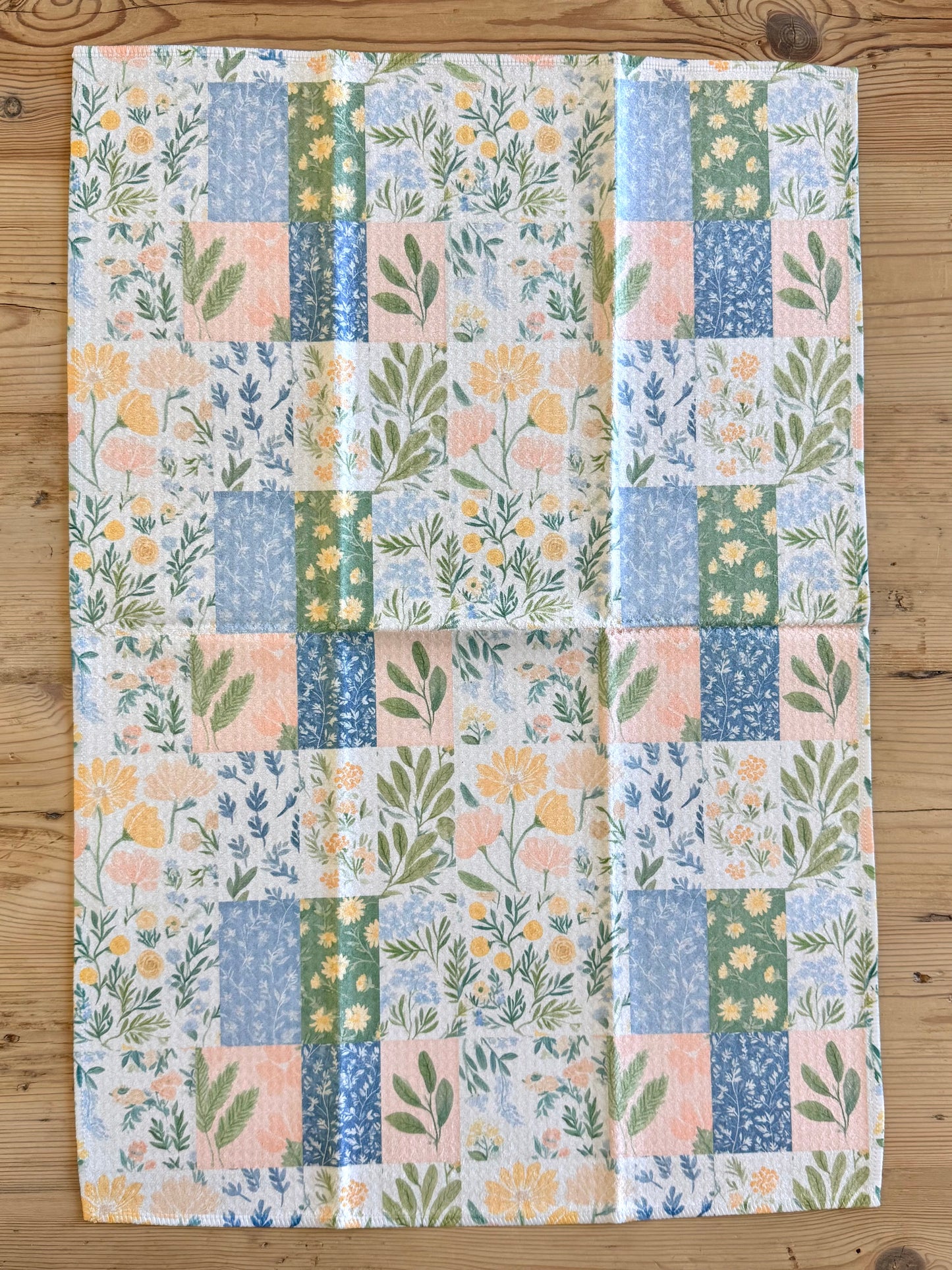 Floral Patchwork Quilt Kitchen Towel